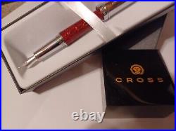 Very Rare Cross Torero Crocodile Leather Fountin Pen New $300 Gift