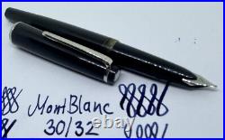 Very Rare GRAY MONTBLANC 30 030 Fountain Pen- M Nib- Piston- 22 32- SERVICED