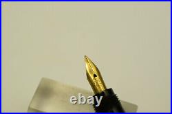 Very Rare Vintage Unic N2 Hard Rubber Safety Pen Depose Paris Original Gold Nib