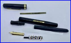 Very Rare WATERMAN CANADA #7 Fountain Pen-YELLOW KEYHOLE Nib-Celluloid -RESTORED