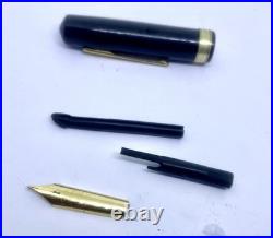 Very Rare WATERMAN CANADA #7 Fountain Pen-YELLOW KEYHOLE Nib-Celluloid -RESTORED