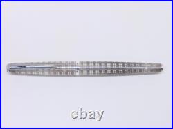 Vintage 1960s Sailor Silver Fountain Pen 18K-WG Fine (F) Nib Rare