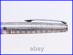 Vintage 1960s Sailor Silver Fountain Pen 18K-WG Fine (F) Nib Rare