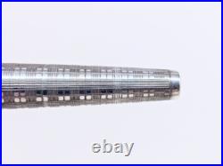 Vintage 1960s Sailor Silver Fountain Pen 18K-WG Fine (F) Nib Rare