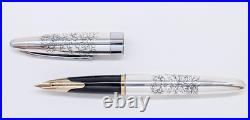 Vintage 1976 Pilot Custom Chrysanthemum Pattern Fountain Pen -18K (F) Nib S-Rare Vintage 1976 Pilot Custom Chrysanthemum Pattern Fountain Pen -18K (F) Nib S-Rare