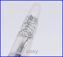 Vintage 1976 Pilot Custom Chrysanthemum Pattern Fountain Pen -18K (F) Nib S-Rare Vintage 1976 Pilot Custom Chrysanthemum Pattern Fountain Pen -18K (F) Nib S-Rare