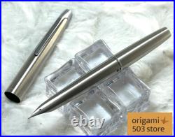 Vintage 1981 Pilot Myu Short H681 Fountain Pen Fine Steel Nib, Rare with Box