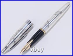 Vintage 1982 Pilot Custom Turu Pattern Fountain Pen -14K Fine (F) Nib Ultra Rare