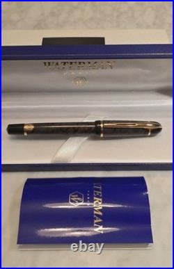 Vintage 1999 Waterman Phileas Grey Marble Rollerball Pen New Old Stock Rare