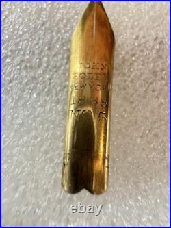 Vintage Antique 1868 Rare John Foley New York Dip Pen No 5 Nib Only