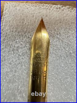 Vintage Antique 1868 Rare John Foley New York Dip Pen No 5 Nib Only