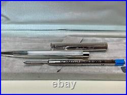 Vintage BERENBERG BANK Silver 925 Advertising Ballpoint Pen 70's With Case RARE