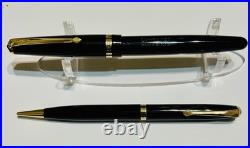 Vintage Conway Stewart 57 Pen & Pencil Set Boxed Rare Open 14ct Gold Nib