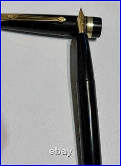 Vintage Conway Stewart 57 Pen & Pencil Set Boxed Rare Open 14ct Gold Nib