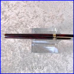 Vintage Dunhill Fountain Pen Gemline Rare Red Flame Lacquer 14K Gold Nib
