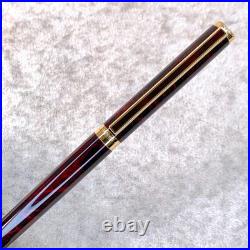 Vintage Dunhill Fountain Pen Gemline Rare Red Flame Lacquer 14K Gold Nib