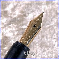 Vintage Dunhill Fountain Pen Gemline Rare Red Flame Lacquer 14K Gold Nib