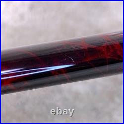 Vintage Dunhill Fountain Pen Gemline Rare Red Flame Lacquer 14K Gold Nib