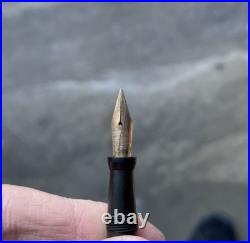Vintage Edward Todd Gold Filled Overlay Fountain Pen with 3 NY Nib Art Deco Rare