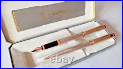 Vintage Élysée Pen Set 2 Silver & Gold Plated, Rare Elegant Design, Mint Condit Vintage Élysée Pen Set 2 Silver & Gold Plated, Rare Elegant Design, Mint Condit