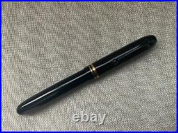 Vintage Hankyo Japanese Eyedropper Black Urushi fountain pen 14k Nib Rare