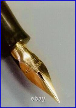 Vintage Macniven Cameron Waverly Junior Fountain Pen w Rare 14K Gold Flex Nib