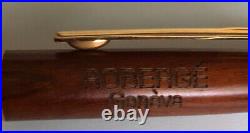 Vintage NEW Roberge Geneve Swiss Wood Ballpoint Pen & Case