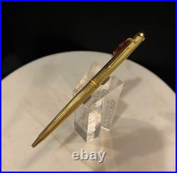 Vintage Parker Premier 23K Gold Plate Grain d'Orge Ball Pen, Rare, circa 1985 Vintage Parker Premier 23K Gold Plate Grain d'Orge Ball Pen, Rare, circa 1985