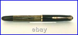 Vintage Pelikan 400 14C 585 Flex Nib EF Rare Brown & Green Tortoise Fountain Pen