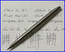 Vintage Pilot Myu Short H278 Fountain Pen Steel F Nib, Rare with Box