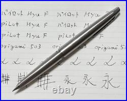 Vintage Pilot Myu Short H772 Fountain Pen Steel Fine F Nib, Rare with Box Vintage Pilot Myu Short H772 Fountain Pen Steel Fine F Nib, Rare with Box
