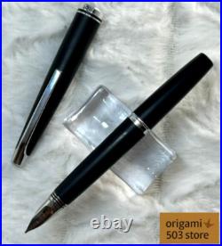 Vintage Pilot Myu Short Matte Black H775 Fountain Pen Medium Nib, Super Rare