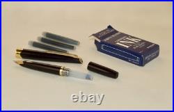 Vintage Platinum Japan 18 Inlaid Model Pocket Fountain Pen 18k Gold Nib Rare Vintage Platinum Japan 18 Inlaid Model Pocket Fountain Pen 18k Gold Nib Rare