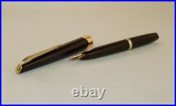Vintage Platinum Japan 18 Inlaid Model Pocket Fountain Pen 18k Gold Nib Rare
