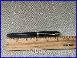 Vintage Platinum Japanese Eyedropper Black Urushi fountain pen 14k Nib Rare
