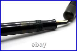 Vintage RARE BIG PEN Melbi Transparent 44 EF Fountain Pen with 14kt Gold Nib