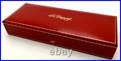 Vintage RARE ST Dupont Dark Blue Fountain Pen 18k Gold Nib with Original Box EXCEL