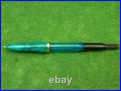 Vintage Rare 14K Gold Nib Green Marble Fountain Pen SET Soyuz USSR Olympics 80s