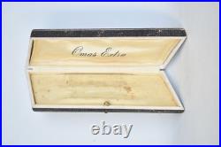 Vintage Rare 1930s Omas Extra Lever Filler Marbled Fountain Pen 14K Gold Nib