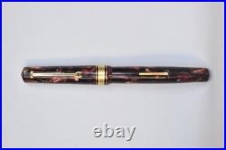 Vintage Rare 1930s Omas Extra Lever Filler Marbled Fountain Pen 14K Gold Nib
