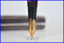 Vintage Rare 1930s Omas Extra Lever Filler Marbled Fountain Pen 14K Gold Nib