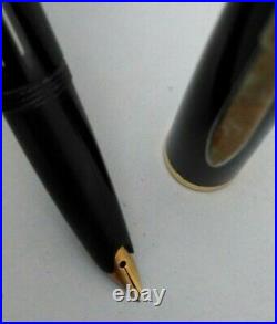 Vintage Rare 1960's Reform 4388 Black Flexible Hooded 14K Gold Nib Fountain Pen