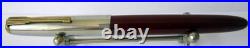 Vintage Rare Burgundy Used China Fountain Pen Hero 120 With 12k Gold Nib # 433