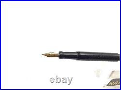 Vintage Rare ECLIPSE Fountain Pen BCHR SLEEVE FILLER #4 14K med nib MINT