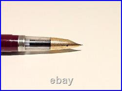 Vintage Rare Early Collectible China Fountain Pen Lucky With Big 12k Gold Nib