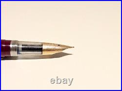 Vintage Rare Early Collectible China Fountain Pen Lucky With Big 12k Gold Nib