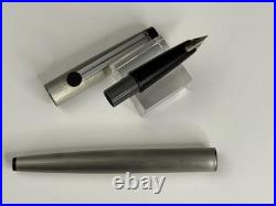 Vintage Rare LAMY 26P Fountain Pen Brushed Steel EX-Fine nib W. Germany, Great