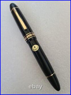 Vintage Rare Montblanc 149 Ros Gold 18C M Nib Pen, + Box. Very Nice Working Con