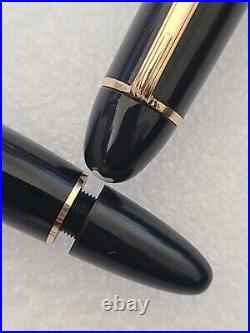 Vintage Rare Montblanc 149 Ros Gold 18C M Nib Pen, + Box. Very Nice Working Con