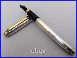 Vintage Rare Oversize NOVA M Sterling Silver 925 Fountain Pen SS Nib Unique